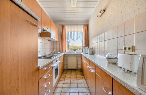 Schafstedt Apartamento | Apartamento 'Ferienwohnung Sawade' con terraza privada, jardín compartido y Wi-Fi