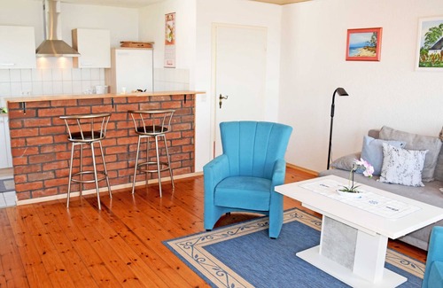 Altefaehr Apartamento | Apartamento 'Ferienwohnung Sundblick' con vistas al lago, terraza compartida y Wi-Fi