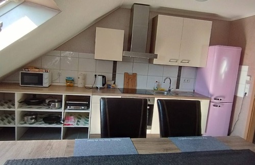 Doerpen Apartamento | Apartamento 'Ferienwohnung Haak' con terraza privada, balcón y Wi-Fi