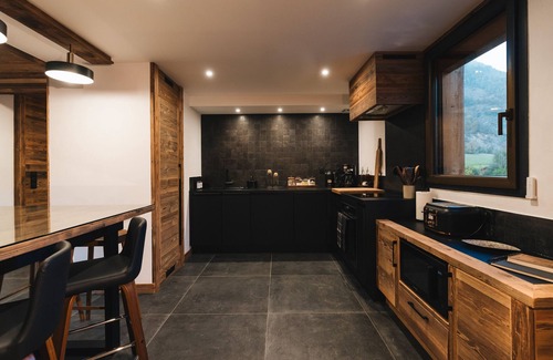La Tour Apartamento | Apartamento 'Gîte Maria' con vistas a la montaña, jardín compartido y Wi-Fi