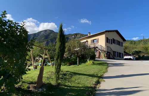 Pra Loup Apartamento | Apartamento 'Grand Chalet Jourdan 110 m²' con vistas a la montaña, terraza privada y Wi-Fi