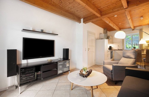 Treia Apartamento | Apartamento 'Green Oasis Ferienwohnung' con terraza compartida, jardín compartido y Wi-Fi
