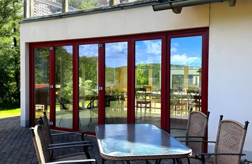 Buschvitz Apartamento | Apartamento 'Habichtssicht' con vistas al lago, terraza compartida y Wi-Fi