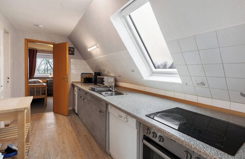 Hedwigenkoog Apartamento | Apartamento 'Haus Holle B' con jardín y balcón compartidos