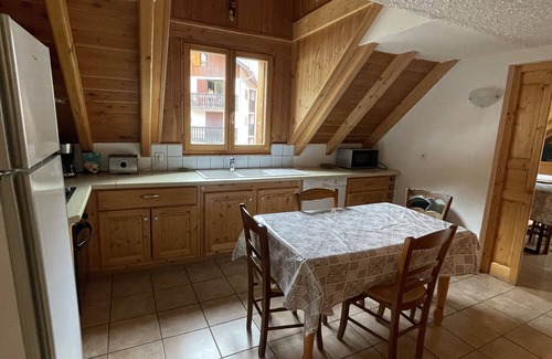 Valloire Apartamento | Apartamento 'Le Galibier' con vistas a la montaña, jardín compartido y Wi-Fi