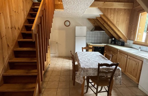 Valloire Apartamento | Apartamento 'Le Galibier' con vistas a la montaña, jardín compartido y Wi-Fi