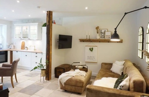 Hogel Apartamento | Apartamento 'Lütje Orange' con terraza privada, jardín compartido y Wi-Fi