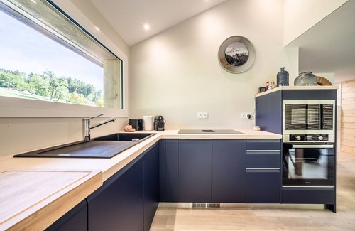 Saxel Apartamento | Apartamento 'Mont Blanc Spa-terrasse Privatisés' con terraza privada, jardín privado y Wi-Fi