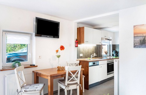 Stedesdorf Apartamento | Apartamento 'Nordsee - Wattwurm' con Wi-Fi y jardín