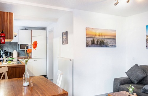 Stedesdorf Apartamento | Apartamento 'Nordsee - Wattwurm' con Wi-Fi y jardín