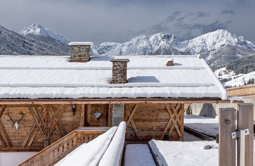 Sorafurcia Apartamento | Apartamento Piz da Peres - Piz da Peres con vistas a la montaña, piscina, sauna, Wi-Fi y jardín