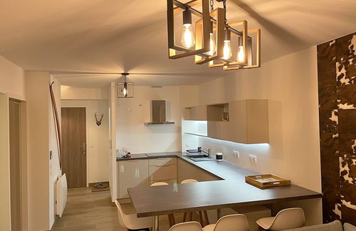 La Mongie Apartamento | Apartamento-Premium-Baño privado con bañera-Vista a la Montana