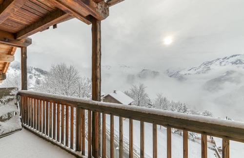 Villard-Reculas Apartamento | Apartamento 'Regain 7' con vistas a la montaña y balcón