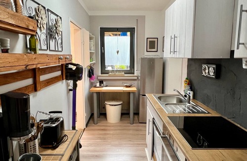 Niederlandenbeck Apartamento | Apartamento 'Riekes' con vistas a la montaña, terraza privada y Wi-Fi