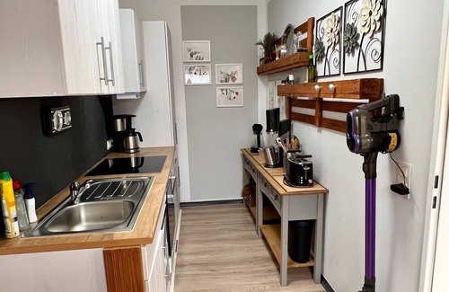 Niederlandenbeck Apartamento | Apartamento 'Riekes' con vistas a la montaña, terraza privada y Wi-Fi