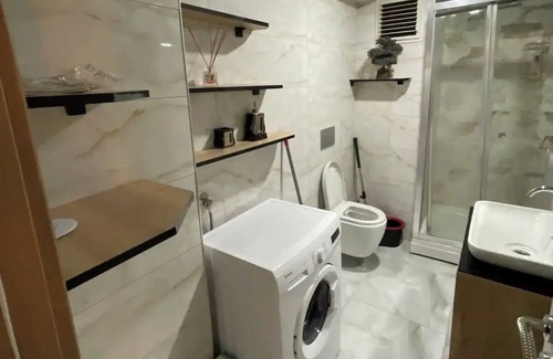 Esenyurt Casa | Apartment room and salon within a block with a pool and gym