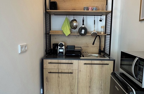Offenbach am Main Apartamento | Apartment Sana Klinik No 12 Balcony
