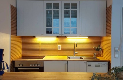 Schilksee Apartamento | Apartamento 'Segelparadies Mit Ostseeblick' con vistas al mar, balcón y Wi-Fi