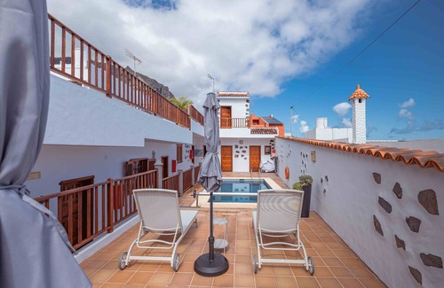 Garachico Apartamento | Alquiler-Moderno-Baño privado-Vista al Mar-Doppelzimmer