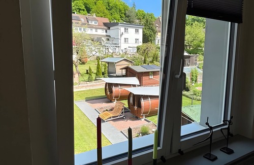 Bad Karlshafen Apartamento | Apartamento 'Wohnung 3' con terraza compartida, jardín compartido y Wi-Fi