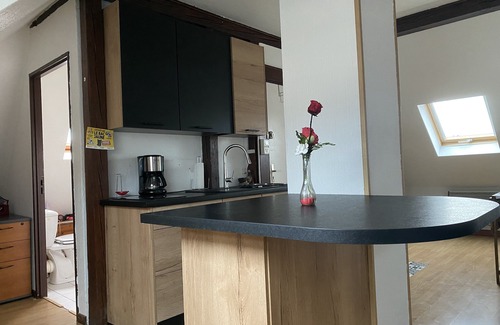 Mulhouse Apartamento | Apartamento T2 bajo ático cálido, luminoso, tranquilo, wifi y garaje.