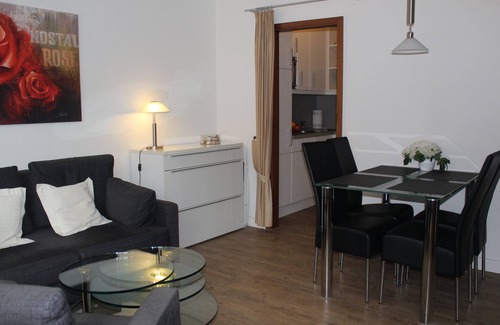 Timmendorfer Strand Apartamento | Confortable-Apartamento-Baño privado-Vista a parte del mar