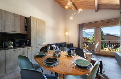 Demi-Quartier Apartamento | Appartement 7 pers. proche télécabine de Megève - FR-1-569-5
