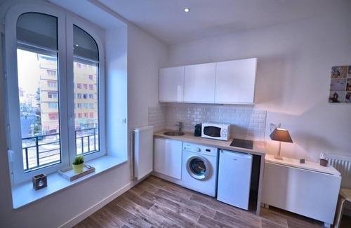 Besancon Apartamento | Studio Victor Hugo-Apartamento-Confortable-Baño con ducha