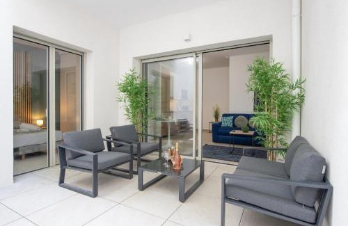 Eze Apartamento | Appartement neuf - Patio intérieur - Parking - EF