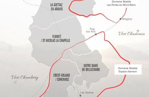 Crest-Voland Apartamento | Appartement pour 4 personnes à Crest-Voland, proche des pistes et commerces, avec parking et balcon exposé sud - FR-1-733-35