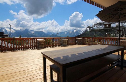 Jeux Apartamento | Appartement spacieux 3 pièces avec grande terrasse au cœur de l'Alpe d'Huez, parking et casier à skis inclus - FR-1-405-8