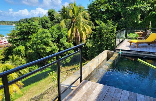 Tartane Apartamento | Appartement vue mer avec piscine privée à La Trinité, 98m²