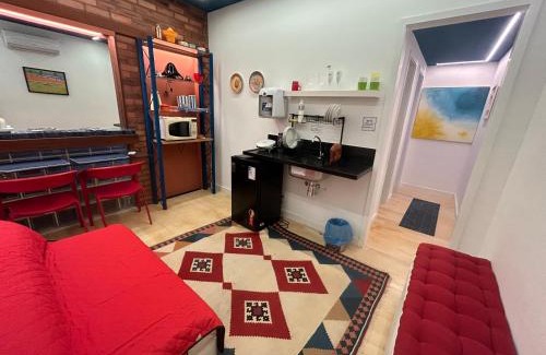 Vidigal Apartamento | Apt Blue Vidigal com Closet Amplo, Paz e Estilo