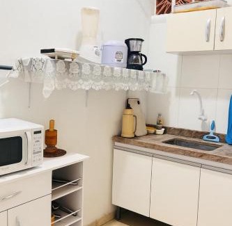 Estufa I Apartamento | Apto térreo espaçoso no Itaguá com 3 quartos e área de churrasco