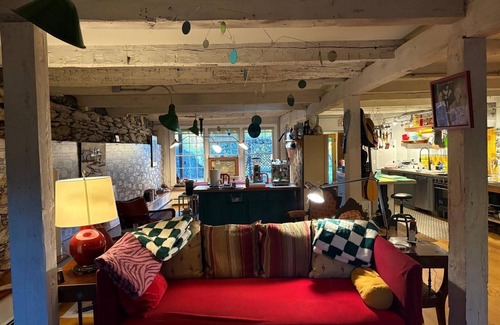 Rhinebeck Casa | Artist's Retreat: Farm Stay with Gas Fireplace, Sauna, and Saltwater Hot Tub