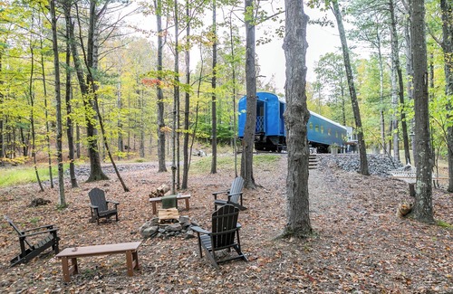 Acra Casa | Authentic 1940s Pullman Train Car Nestled in Bucolic Catskill Woods