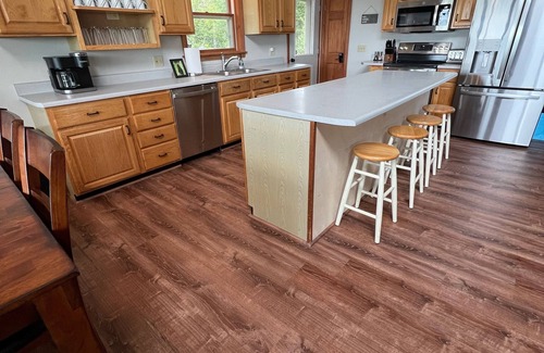 Pittsburg Casa | Back Lake Views! Sleeps 12, Flat Rate, Direct ATV & Private Snowmobile Access!