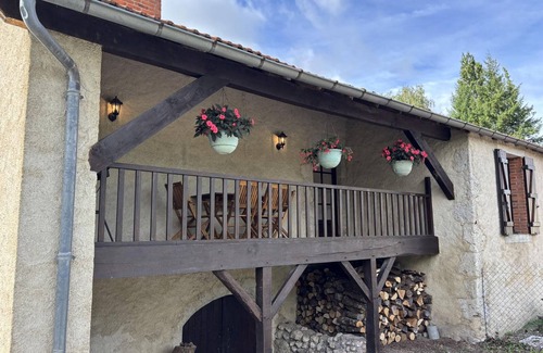 Bransat Cabaña | Casa rural Barbery para 4 pers en el campo de Bransat