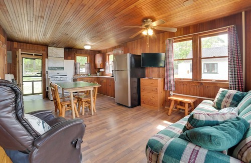 Cedarville Cabina | Beach & Dock Access: Upper Peninsula Cabin Retreat