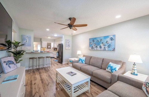 Cocoa Beach Cabaña | Beach Duplex-Sleeps 8 per unit, walk 2 beach!