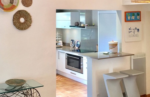 Les Estagnots Casa | Playa Estagnots, piscina climatizada, jardín íntimo, villa coup de coeur.