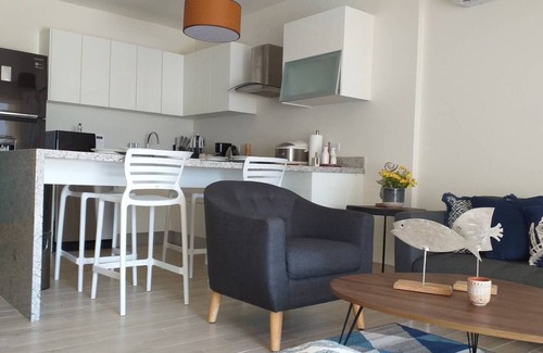 Punta Chame Condominio | Apartamento contemporáneo frente a la playa y jardín