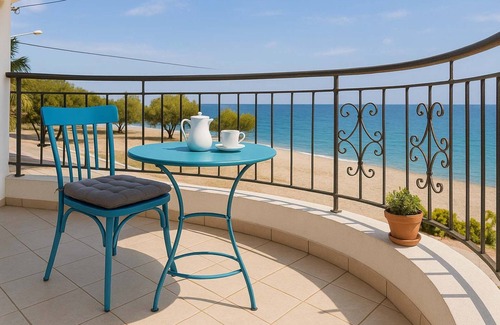 Kiato Apartamento | Beachfront Cozy House - Kiatos' Seaview Retreat