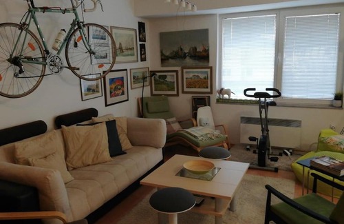 Ohrid Apartamento | Beachfront home M&N with bicycles for every family