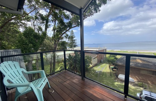 Long Beach Casa | Beachfront, pet friendly, tri-level home in quiet leafy location with views