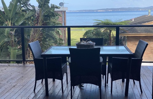 Long Beach Casa | Beachfront, pet friendly, tri-level home in quiet leafy location with views