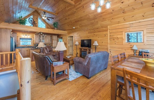 Burnsville Cabina | Bearadise Mtn Lodge! Hot Tub+Fire-Pit, Grill, WiFi, Golfing, Hiking & Fishing!