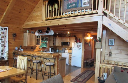 Moriah Center Casa | Hermoso registro personalizado Inicio "Bear Lodge"