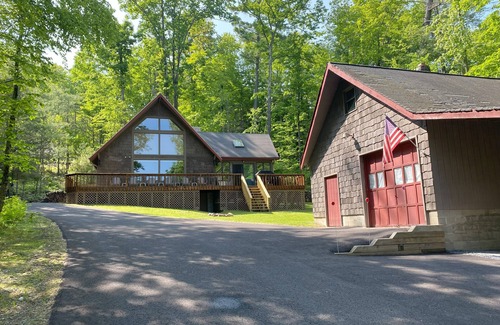 North Lake George Casa | Beautiful ADK Home with Large Deck and Stunning Lake Views