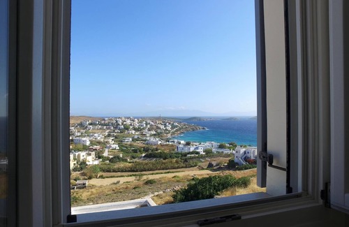 Azolimnos Casa | Bonita casa de vacaciones con excelentes vistas al mar, wifi, 6 pers. | Syros, Cícladas